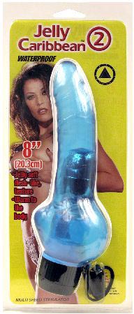vibrador de gel con semi-testiculos